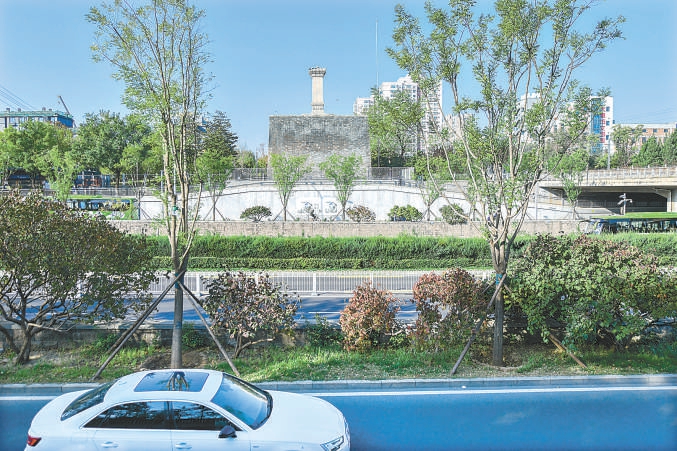以绿为底色的美景一路绵延 永定门南望景观视廊全面提升-新华网
