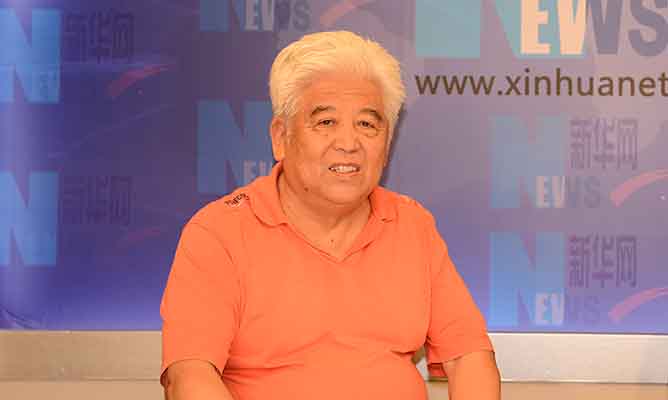 马振声在新华访谈现场