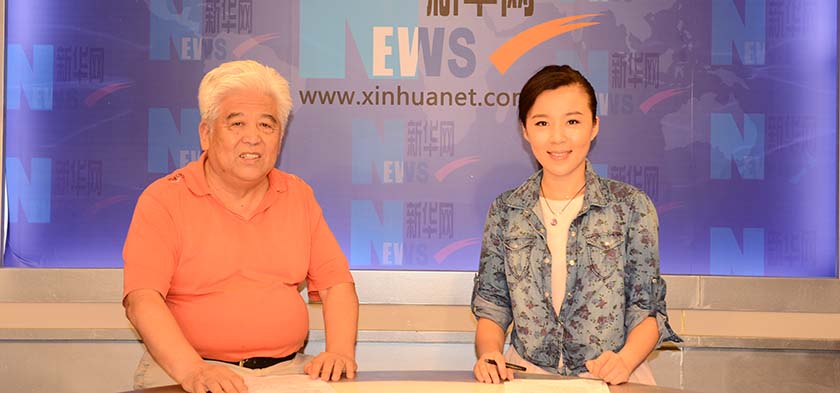 新华网专访中国水墨人物画家马振声