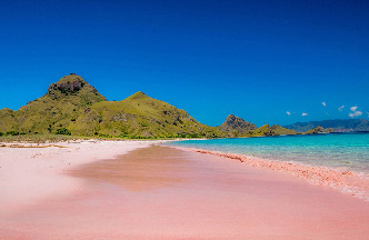 摄影师拍摄巴哈马神奇粉红梦幻沙滩