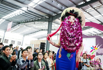 第十二屆三亞蘭博覽會開幕，6萬余株爭奇鬥艷