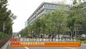 新動能對中國新增就業貢獻率達70%左右