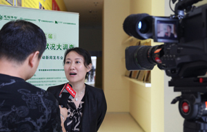 慈铭体检集团总裁韩小红接受北京电视台记者采访