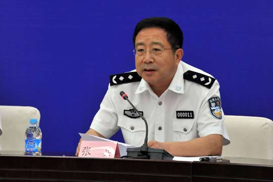 北京市公安局副局长、交管局局长张兵在座谈会现场