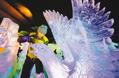 北京龙庆峡国际冰雕（雪雕）比赛 冰雕高手大比拼